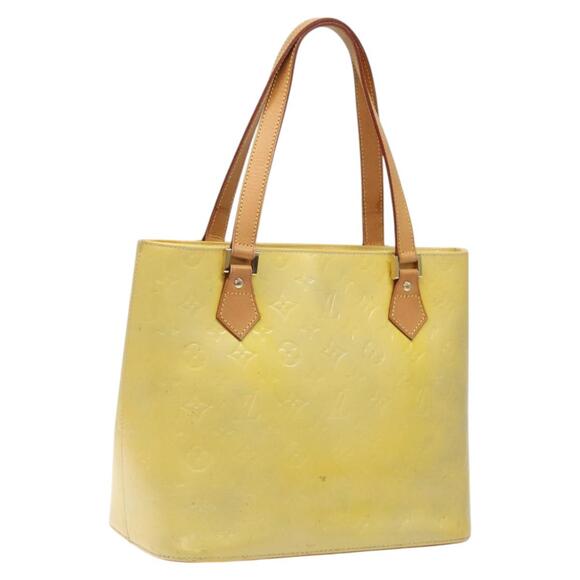 LOUIS VUITTON Monogram Vernis Houston Hand Bag Gris M91053 - Picture 1 of 16